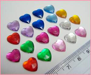Стразы Сердечки (20 шт.)