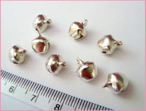 Бубенчики 2Л серебро 7,5 мм (10 шт.)
